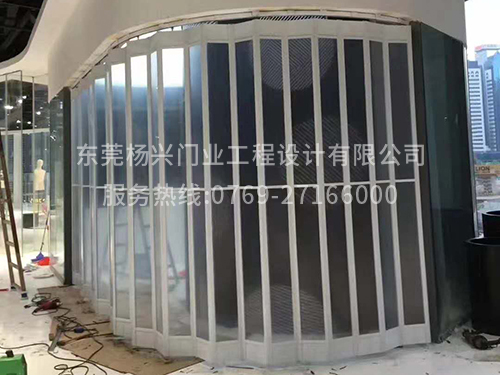 东莞落地式铝卷玻璃门