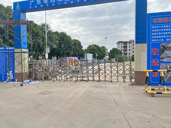 石排电动伸缩门安装